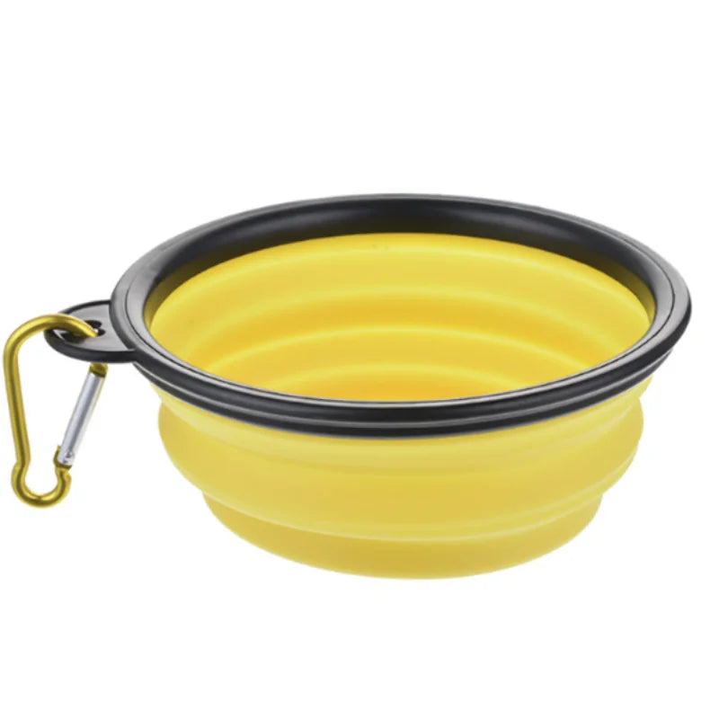 Durable TPR Portable Pet Food Bowl for Cats And Dogs Silicone Collapsible Travel Outdoor Water Food Bowl for Pets