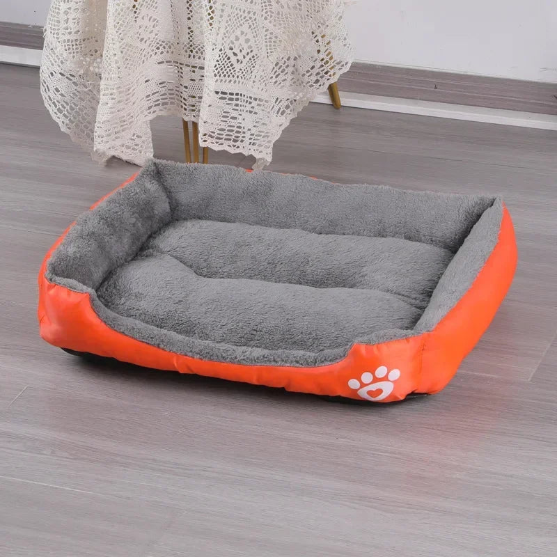 Winter Plush Cat Bed Semi Enclosed Warm Pet House Soft Washable Anti Anxiety Cushion for Cats Dogs Small Animals Cozy Home