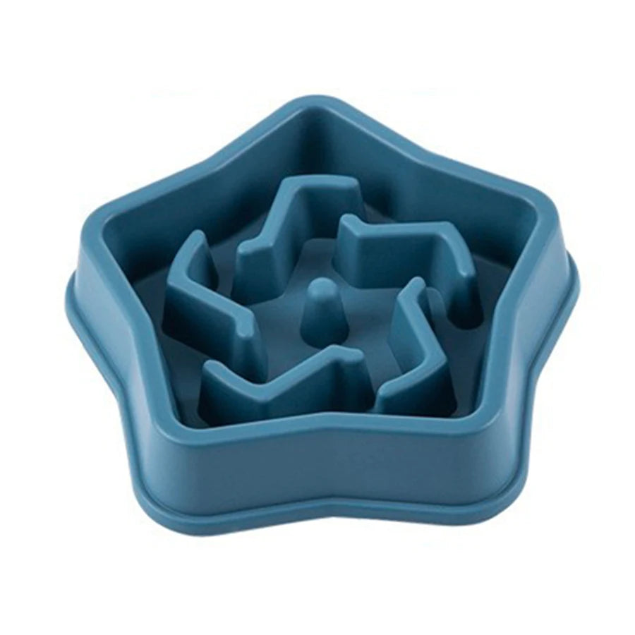 1pc Dog Slow Food Bowl Plastic Anti-Choking Slow Eating Cloud Shape Large Dogs Prevent Vomiting And Protect Intestines